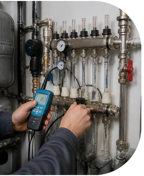 Гидравлическая балансировка системы отопления в Уссурийске
