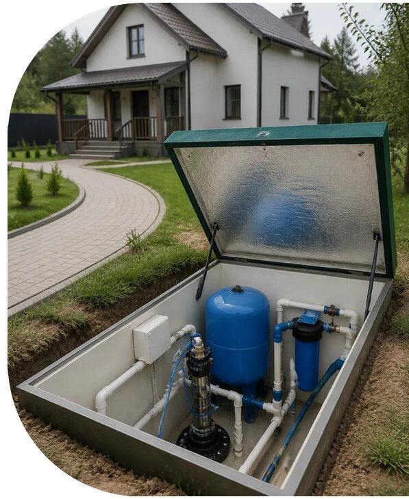 Автономное водоснабжение дома в Уссурийске от 154650 р. | АПаруса-Сср