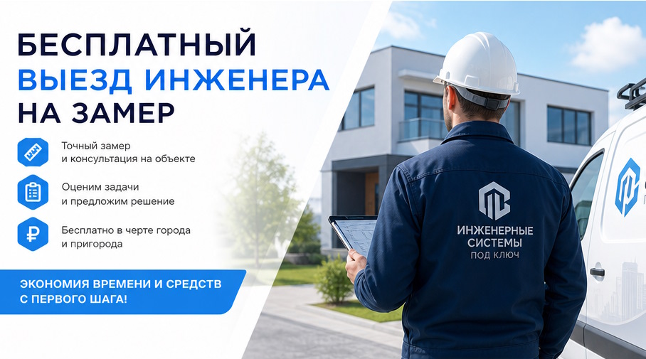 Акция! Бесплатный выезд инженера на замер